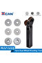 XCAN 1 Set Knurling Tool 0.5/1.0/2.0mm Diagonal Dual Wheel Linear Knurl Set Steel Lathe Cutter Wh...