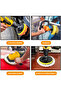 5 inches 8Pcs Buffing Pad Set Thread 3/5/7inch Auto Car Repair Polishing pad Kit for Car Polisher+Dr - 6