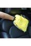 Yellow Car Wash Glove Coral Mitt Soft Anti-scratch for Car Wash Multifunction Thick Cleaning Glove C - 3