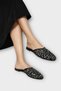 Women's Shiny Sequin Detailed Daily Comfortable Bohça Çeyiz House Slippers Black - Silver - 5