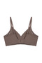 Non-wired Laser Cut Detailed Low-Cut Crossed Tulle Piece Stitch-Free Bra Set - 3