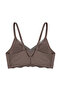 Non-wired Laser Cut Detailed Low-Cut Crossed Tulle Piece Stitch-Free Bra Set - 3
