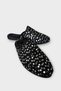 Women's Shiny Sequin Detailed Daily Comfortable Bohça Çeyiz House Slippers Black - Silver - 6