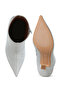 Women Metallic Pointed Toe Ankle Boots in Silver - 5