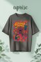 Stranger Things Design Printed Cotton of Oversized T-Shirts
