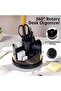 Office Supplies Set, 1045 Pcs-Desk Accessory Organizer Kit, Stapler Set, Rotating Multi-Functio - 2
