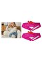 Warm Water Bag 2 Pcs, Belt and Shaped Plush Pink Thermoform for Waist and Shoulder 1500ml 160X22Cm - 4