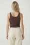 Brown Thick Strap U-Neck Undershirt 5068 - 3