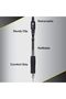 G2 Premium Refillable and Retractable Rolling Ball Gel Pens, Extra Fine Point, Black Ink, 5-Pa - 6
