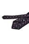 Burgundy Motif Pattern Classic Tie with Handkerchief K13563 - 3