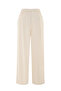 Women's Beige Color Relax Fit Tie-Up Pants - 2