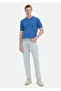 Blue Straight Loose Fit Denim 100% Cotton Trousers