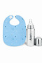 Stainless Steel Feeding Bottle & Silicone Nipple and Soft Cotton Waterproof Bib Set for Newborn