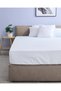 White Cotton Fitted Sheet (Double Size) - 2