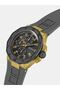 Mens Gray Gold Tone Multi-function Watch - 7