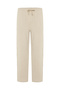 Men's Beige Color Straight Fit Textured Tie-Waist Trousers - 3