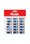 Hi-Polymer Eraser, 18 Pcs, White/Blue/Red - 3