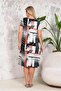 Women's Cycling Collar Pocketed Plus Size Dress Dpa046 - 6