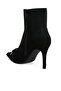 Women Bow Detail Ankle Boots in Black - 3