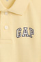 Boy's Logo Detailed Pique Yellow Polo T-Shirt - 2