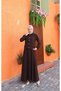 Jacket Buttoned Gilet Dress Coffee Hnt8590 - 5