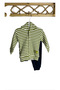 Green Striped Hooded 3-Piece Set - 2