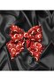 23 April Brooch - Bow Brooch with Crescent and Star - Red Bow Brooch - 2