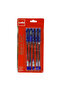 0.7mm Ballpoint Pen SoftTip Blue 5pcs