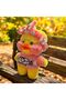 Lalafanfan Duck Plush 30 cm - Soft Yellow Duck Figure Gift with Accessories Including Glasses and Headband - 3