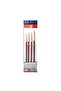 Synthetic Gold Hair Round Brush 4pcs Set 66 Series - 3