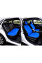 Blue Universal Car Seat Min Leather 5-Piece Set – 4 Seasons Anti-Sweat Non-Slip Sole - 2