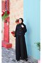 Jacket Buttoned Gilet Dress Black Hnt8590 - 3
