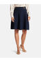 Pleated mini sweater skirt