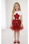Girl's April 23 October 29 Show Birthday Outfit Floral Short Sleeve White T-Shirt Tutu Skirt Set - 2