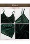 Rochie mini din catifea cu bretele, - 2