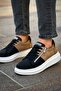 Zrc601 - Luxury Suede Zippered Men's Sneakers Black Mink - 4