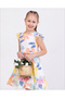 Ruffled sleeve patterned dress - 3