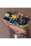 Samsung Galaxy A17 Compatible Silicone Edge Hard Back Anti-Fall Phone Case Moon and Stars Patterned - 2