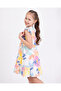 Ruffled sleeve patterned dress - 4