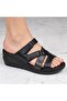 (Clavi) Genuine Leather Daily Women's Slipper Black - 4