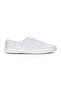 Women's Champion Lace Up Glitter Textile Casual Sneaker White