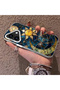 iPhone 16 Plus Compatible Silicone Edge Hard Back Anti-Fall Phone Case Moon and Stars Patterned - 2