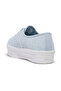 Women's Point Lace Up Platform Glitter Textile Casual Sneaker Blue - 6
