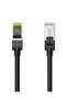 كابل إيثرنت دائري Cat6 UTP من النحاس النقي بطول 3 أمتار، أسود اللون - 2