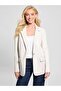 Faux leather blazer
