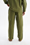 Men's Koton Linen Blended Long Sleeve Apaj Collar Shirt, Elastic Waist Pants Set - 6