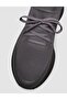 Knitwear & Genuine Cowhide Leather Smoked Men's Sneakers - 6