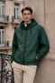 Men's Daily Premium Casual Lined Green Raincoat - 4