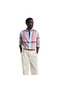 Men's Red Regular Fit Button down Collar Checked Linen Shirt - 2