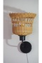 Icon Rattan Sconce - Natural Pine Bark Painted Handmade Wall Lamp - 3